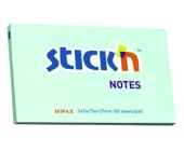 Samolepic bloek Stickn 76x127 mm, modr