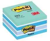 Bloek Post-it kostka 2028 B, 76x76 mm, 450 lstk, modr