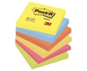 Bloek Post-it 654- TFEN, 76x76 mm, 6x100 lstk, mix barev