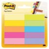 Zloky Post-it 12,7 x 44,4 mm, paprov, 10 x 50 ks