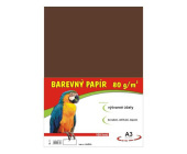 Barevn papr A3, 80 g, hnd, 100 list