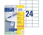 Univerzln etikety Avery 6173, 70x37 mm, bl, 25+5 list