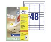 Snmateln etikety Avery L4736REV- 25, 45,7x21,2 mm, 25+5 list