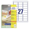 Snmateln etikety Avery L4737REV- 25, 63,5x29,6 mm, 25+ 5 list