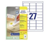 Snmateln etikety Avery L4737REV- 25, 63,5x29,6 mm, 25+ 5 list