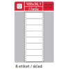 Etikety s perforac jednoad 100x36 mm, 200 list