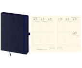 Diář Memory, týdenní, A5, s gumičkou, tmavý modrý 2026