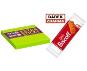 Samolepic bloek Stickn Extra Sticky 76x76 mm, zel., 2 ks- Akce