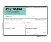 Propustka, A7, 100 list, OPTYS