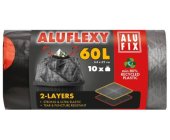 Pytel na odpad Aluflexy 60 l, 33 mic, zatahovac, 10 ks