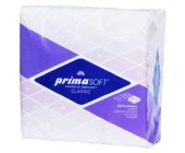 Ubrousky PrimaSoft classic 33x33 cm, jednovrstv, bl, 100 ks