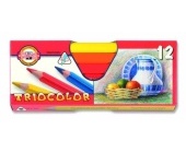 Pastelky Koh-i-noor Triocolor 3152, siln, 12 ks